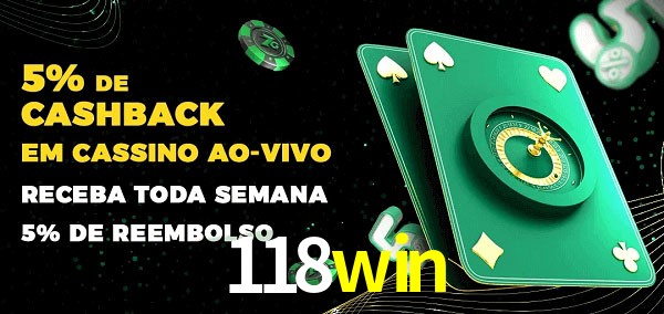 Promoções do cassino ao Vivo 118win